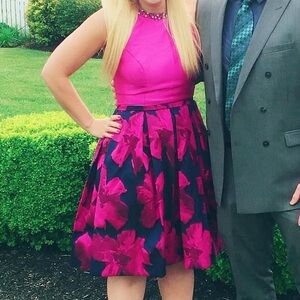 CARMEN MARC VALVO Pink Dress (Must Add to Bundle Amounting to a Minimum of $20)